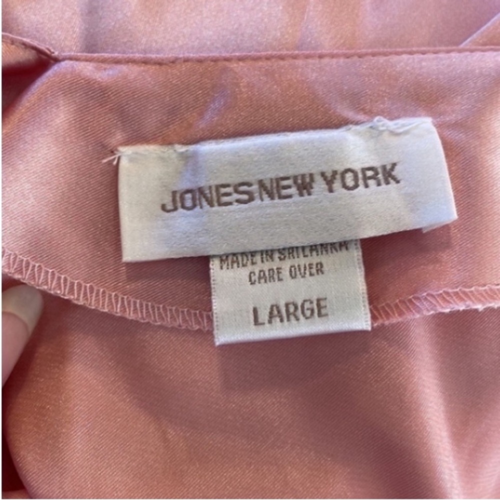 Vintage Jones NY Slip Dress Mini Nighty Pink Silky Satin Barbie Cutout Back Bows - Picture 3 of 16